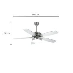 Lucande Loftventilatorer > LED-loftventilator Kuvio, DC, støjsvag, Ø 120 cm, CCT