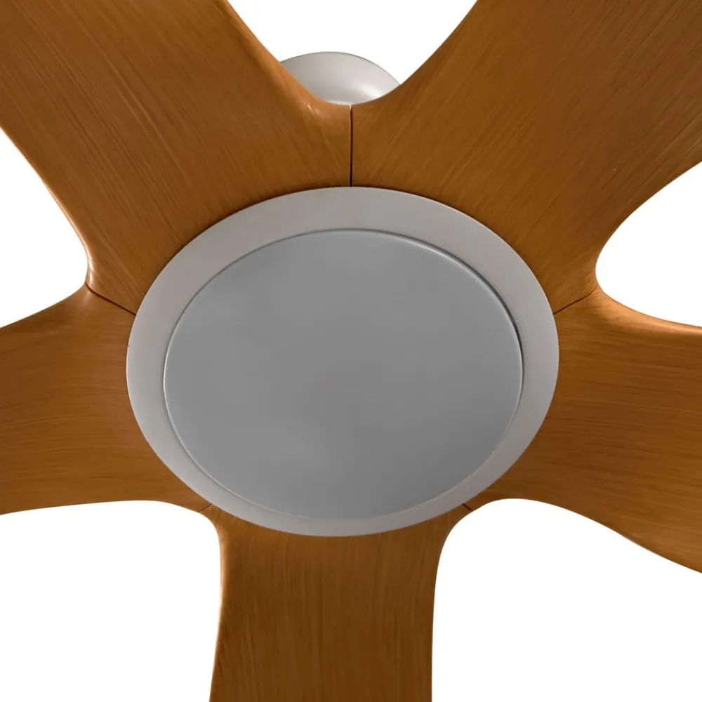Lucande Loftventilatorer > LED-loftventilator Omendo, hvid, DC, støjsvag, CCT