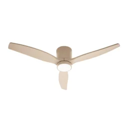 Lucande Loftventilatorer > LED-loftventilator Sorin, beige, DC, støjsvag, IP44