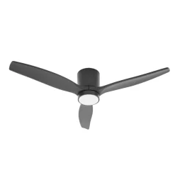 Lucande Loftventilatorer > LED-loftventilator Sorin, sort, DC, støjsvag, IP44