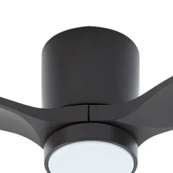 Lucande Loftventilatorer > LED-loftventilator Sorin, sort, DC, støjsvag, IP44
