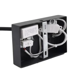 Lucande Væglamper|Væglamper > LED-læselampe Hetti, sort, metal, 14 cm høj