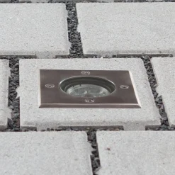 Lucande Terrassebelysning|Nedgravet Udebelysning > LED nedgravningslampe Ava, 12 cm x 12 cm, IP67