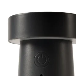 Bordlamper ^ Lucande LED-peberkværn Pepper, mørkegrå, batteri, IP44
