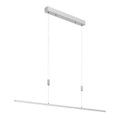 Lucande Arbejdsrum/Kontor|Pendellamper > LED-pendellampe Arnik, 140 cm, nikkelfarvet, dæmpbar