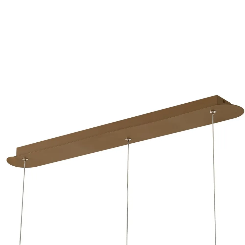 Pendellamper ^ Lucande LED-pendellampe Beutlin, grøn, filt, dæmpbar