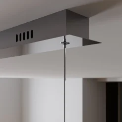 Lucande Pendellamper|Pendellamper > LED-pendellampe Hayley, 96 cm, 5 lyskilder, krom, glas