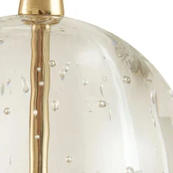 Lucande Pendellamper|Pendellamper > LED-pendellampe Hayley, 96 cm, 5 lyskilder, guld, glas