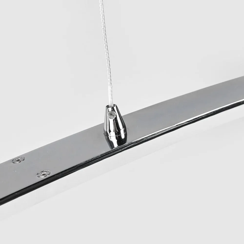 Arbejdsrum/Kontor|Pendellamper ^ Lucande LED-pendellampe Lorian, 99 cm, krom, metal