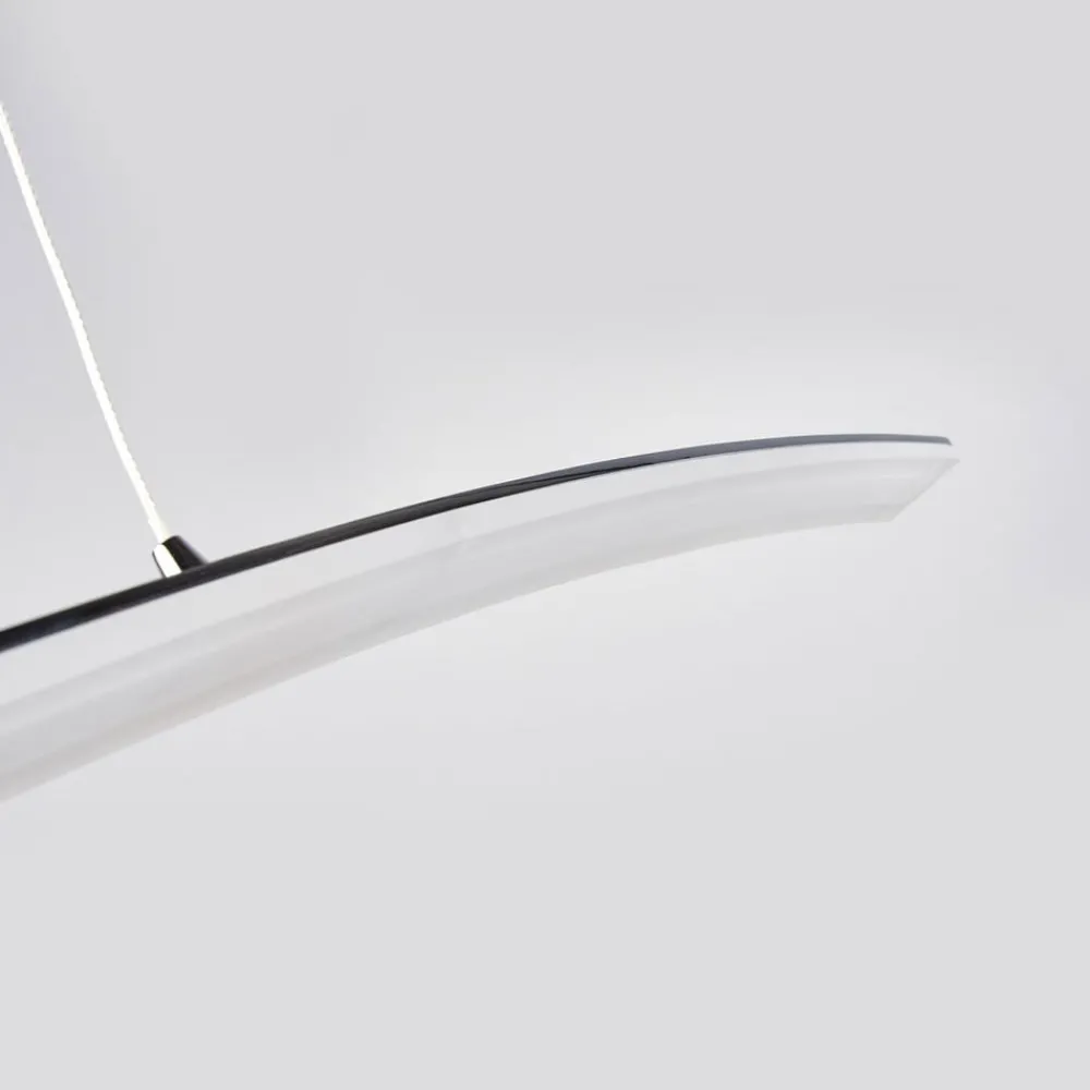 Arbejdsrum/Kontor|Pendellamper ^ Lucande LED-pendellampe Lorian, 99 cm, krom, metal