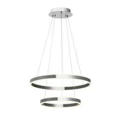 Lucande Pendellamper|Pendellamper > LED-pendellampe Lyani, 60 cm, 2 lyskilder, krom, dæmpbar