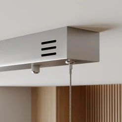 Pendellamper|Pendellamper ^ Lucande LED-pendellampe Lyani, 85 cm, 2 lyskilder, krom, dæmpbar