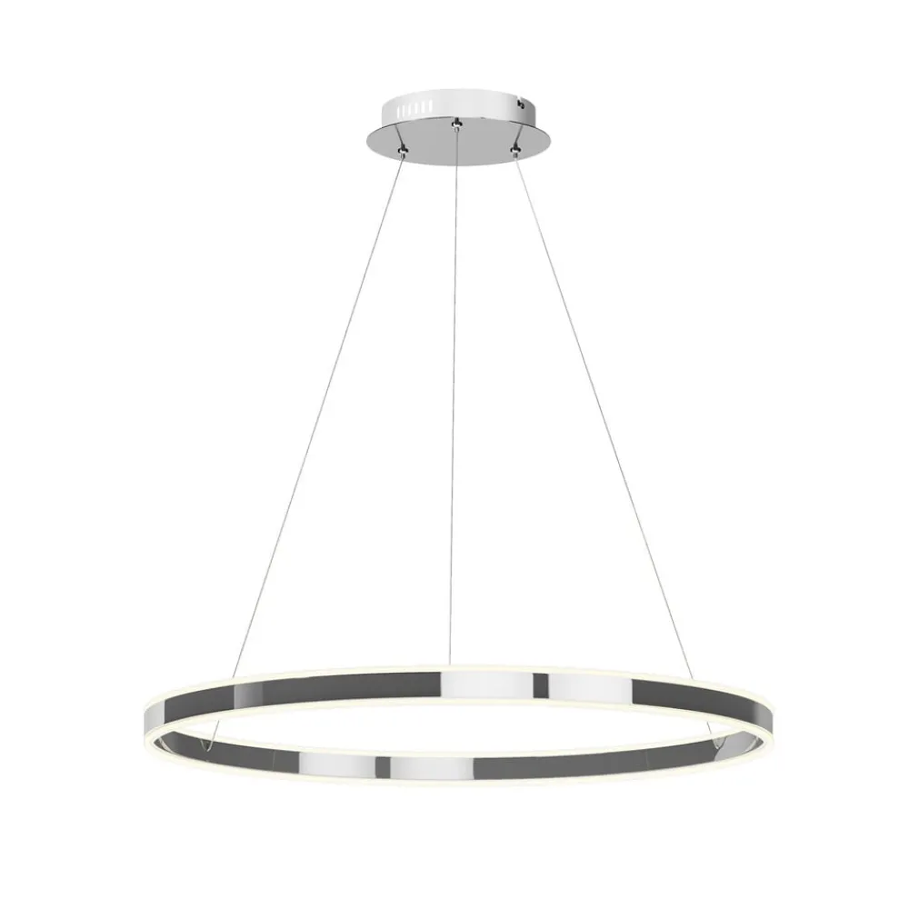 Pendellamper ^ Lucande LED-pendellampe Lyani, 80 cm, krom, dæmpbar