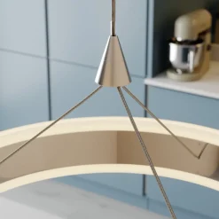 Lucande Pendellamper > LED-pendellampe Lyani, 115 cm, 3 lyskilder, krom, dæmpbar