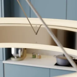 Lucande Pendellamper > LED-pendellampe Lyani, 115 cm, 3 lyskilder, krom, dæmpbar