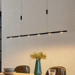 Lucande Pendellamper|Pendellamper > LED-pendellampe Stakato, 120 cm, 6 lyskilder, dæmpbar