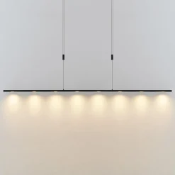 Lucande Pendellamper|Pendellamper > LED-pendellampe Stakato, 180 cm, 8 lyskilder, dæmpbar
