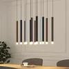 Lucande Pendellamper > LED-pendellampe Stoika, 80 cm, 16-lys, kantet