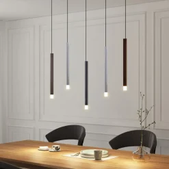 Lucande Pendellamper > LED-pendellampe Stoika, 88 cm, 5 lyskilder, metal