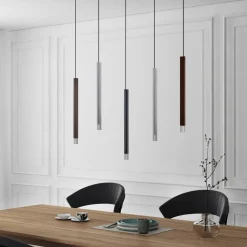 Lucande Pendellamper > LED-pendellampe Stoika, 88 cm, 5 lyskilder, metal