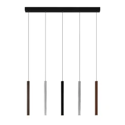 Lucande Pendellamper > LED-pendellampe Stoika, 88 cm, 5 lyskilder, metal