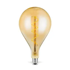 Lucande Dæmpbar Led-Pære|Filament Pære > LED-pære E27 A160 4W 2.700K dæmpbar ravfarvet