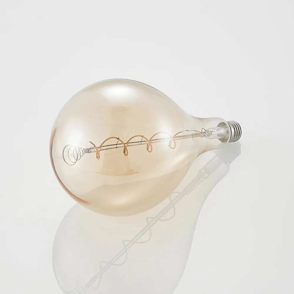 Lucande Dæmpbar Led-Pære|Filament Pære > LED-pære E27 A160 4W 2.700K dæmpbar ravfarvet