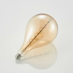 Lucande Dæmpbar Led-Pære|Filament Pære > LED-pære E27 A160 4W 2.700K dæmpbar ravfarvet