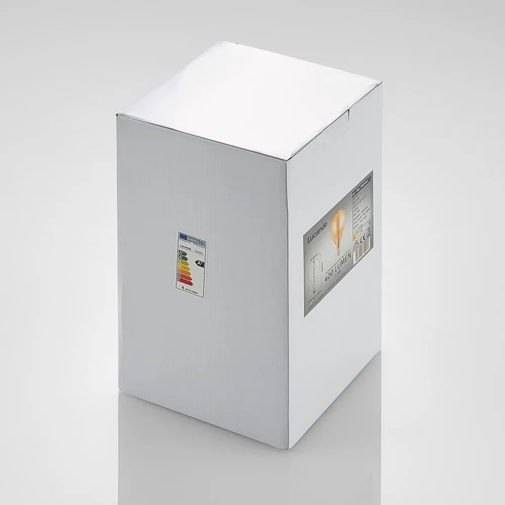 Lucande Dæmpbar Led-Pære|Filament Pære > LED-pære E27 A160 4W 2.700K dæmpbar ravfarvet