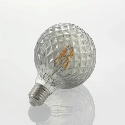 Lucande Dæmpbar Led-Pære|Led Pærer > LED-pære E27 G95 4W 1.800K dæmpbar røg