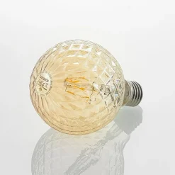 Dæmpbar Led-Pære|Filament Pære ^ Lucande LED-pære E27 G95 4 W 2.700 K dæmp, ravgul