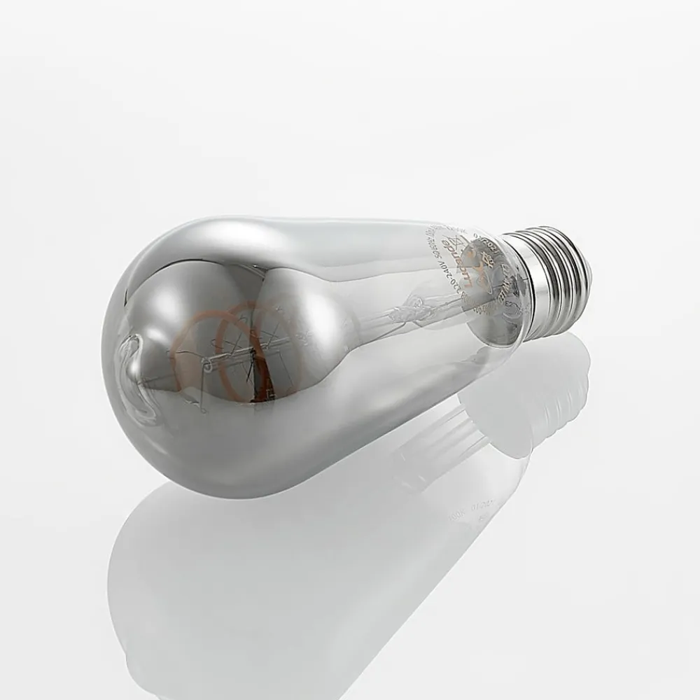 Lucande Dæmpbar Led-Pære|Led Pærer > LED-pære E27 ST64 4W 1.800K dæmpbar titan