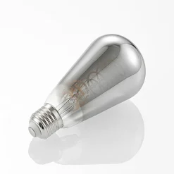Lucande Dæmpbar Led-Pære|Led Pærer > LED-pære E27 ST64 4W 1.800K dæmpbar titan