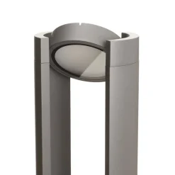 Lucande Terrassebelysning|Gadebelysning > LED pullert Dylen, grå, metal, 80 cm, IP65