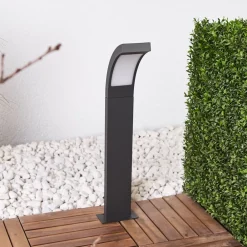 Lucande Terrassebelysning|Gadebelysning > LED pullert Juvia, 60 cm, antracit, IP54