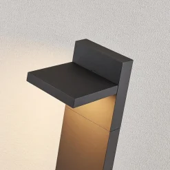 Lucande Terrassebelysning > LED pullert Silvan, 100 cm, antracit, metal