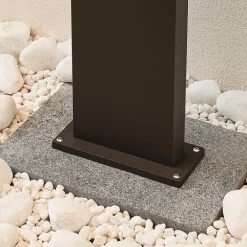 Lucande Terrassebelysning > LED pullert Silvan, 100 cm, antracit, metal