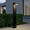 Lucande Gadebelysning Med Sensor|Gadebelysning > LED pullert Silvan, 100 cm, sensor, antracit