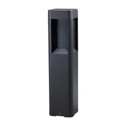 Lucande Sokkellamper > LED-sokkellampe Annika, antracit, metal, 50 cm