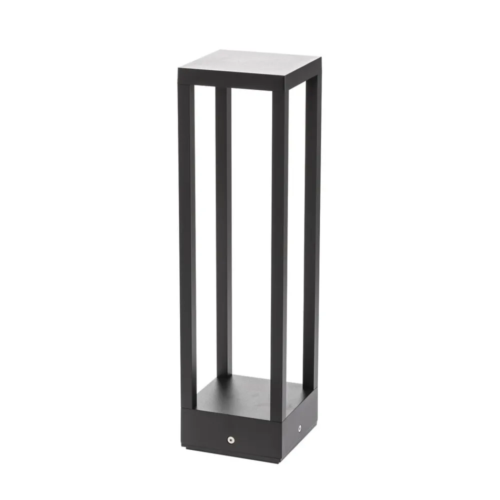 Sokkellamper ^ Lucande LED-sokkellampe Carlota, 50 cm, antracit, aluminium