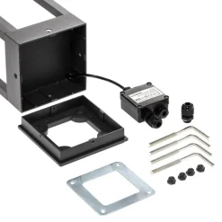 Sokkellamper ^ Lucande LED-sokkellampe Carlota, 50 cm, antracit, aluminium