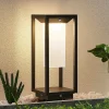 Solcellelamper|Sokkellamper ^ Lucande LED-sokkellampe Eliel, 34 cm, antracit, IP54