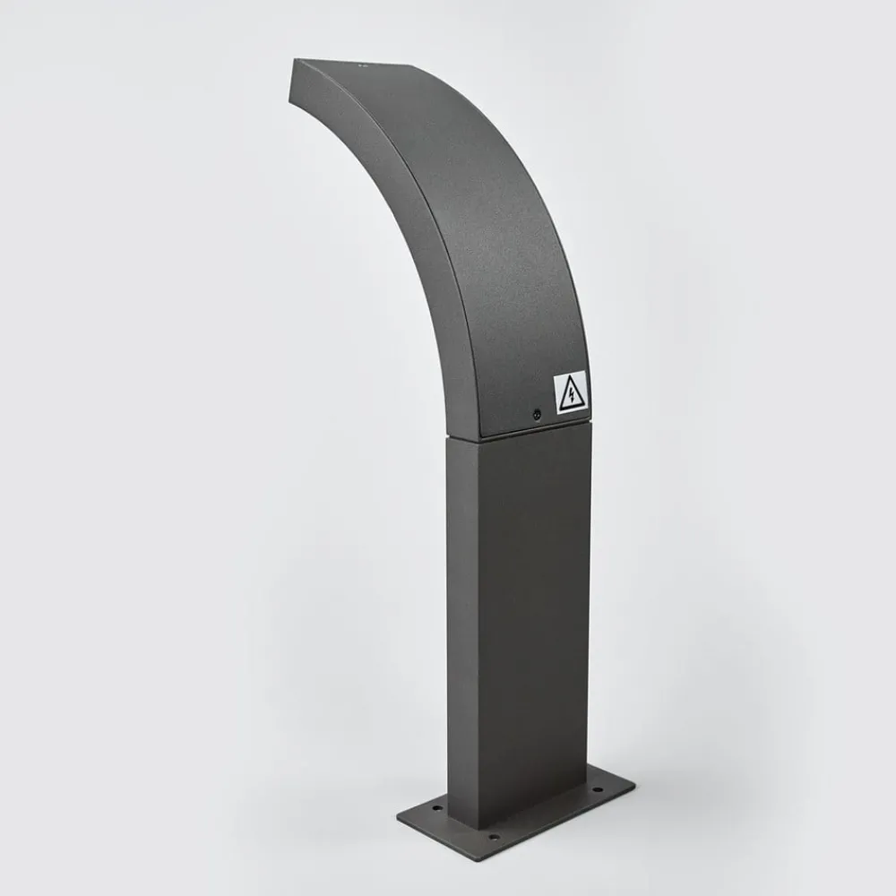 Lucande Sokkellamper > LED-sokkellampe Juvia, 40 cm, antracit, IP54