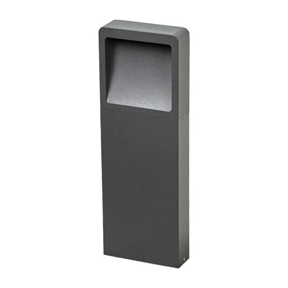 Sokkellamper ^ Lucande LED-sokkellampe Leya, 4 stk, 35cm, antracit, IP54