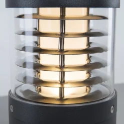 Lucande Terrassebelysning|Sokkellamper > LED-sokkellampe Lucius, 27 cm, antracit, IP54