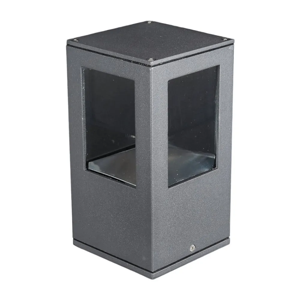 Lucande Terrassebelysning > LED-sokkellampe Nicola, 20 cm, antracit, IP54