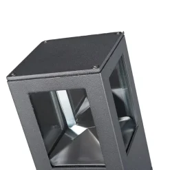 Lucande Terrassebelysning > LED-sokkellampe Nicola, 20 cm, antracit, IP54