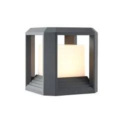 Lucande Terrassebelysning|Sokkellamper > LED-sokkellampe Serenella, antracit, metal, 27 cm