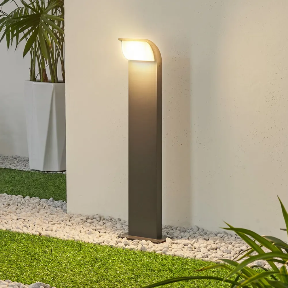 Lucande Terrassebelysning|Sokkellamper > LED-sokkellampe Tinna, 60 cm, antracit, IP65
