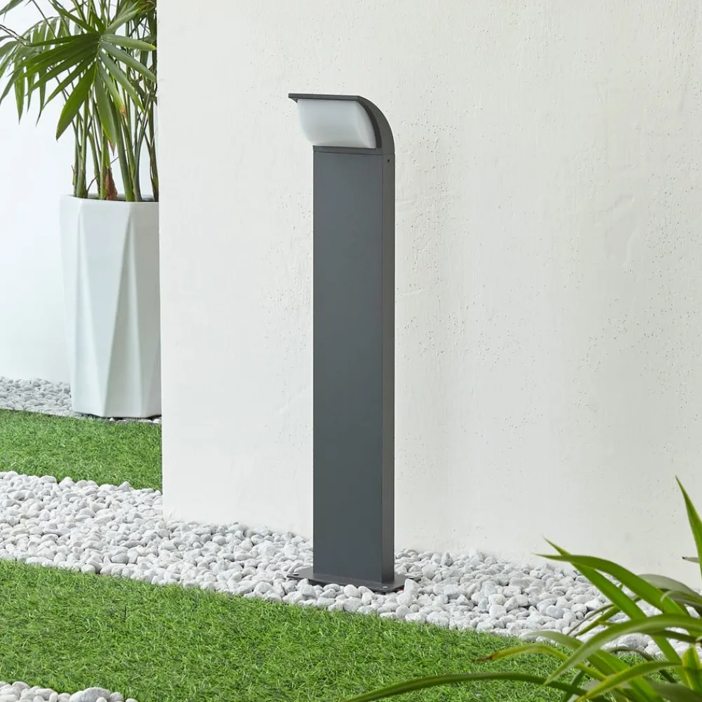 Lucande Terrassebelysning|Sokkellamper > LED-sokkellampe Tinna, 60 cm, antracit, IP65